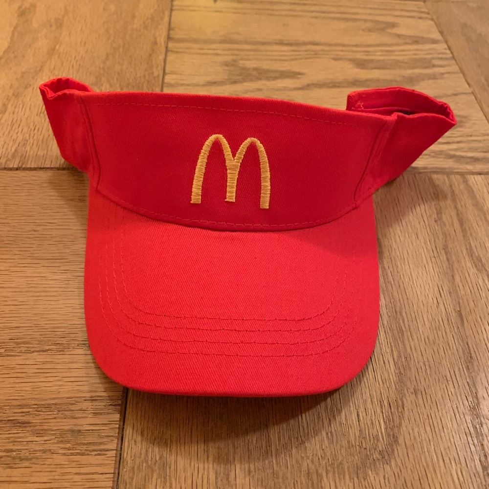 McDonalds Red Visor Golf Hat - Golden Arches - McAwesome - New!!!